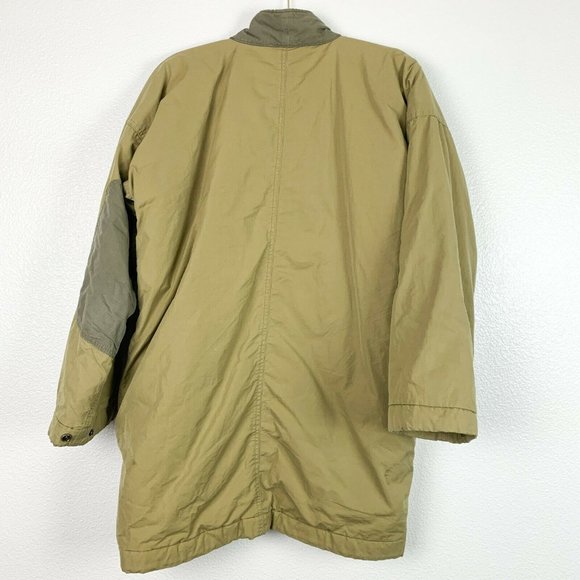 Visvim Dotera Japanese Streetwear Tan Open Front Military Down Coat Large - Picture 2 of 13